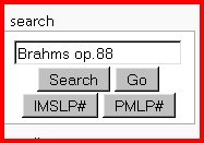 Search for Brahms op.88