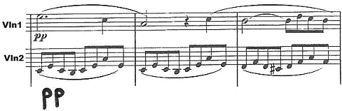 from Schubert quartet